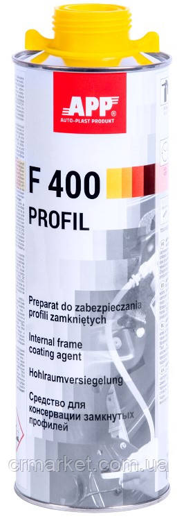 Засіб для консервації внутрішніх профілів бурштиновий (1л) - APP F400 Profil, фото 1