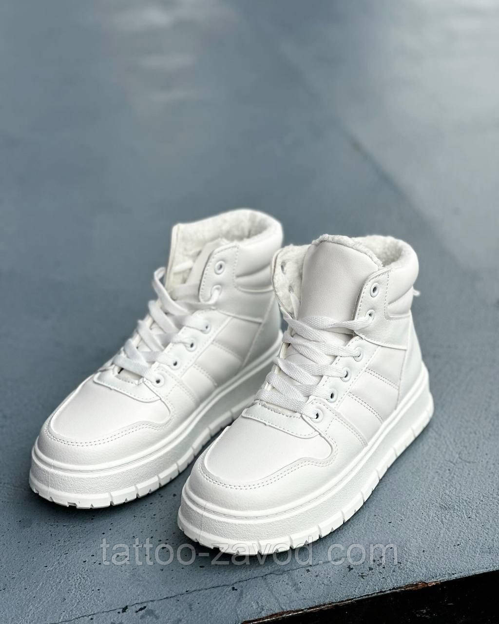 Кросівки жіночі високі білі 36 38, фото 1