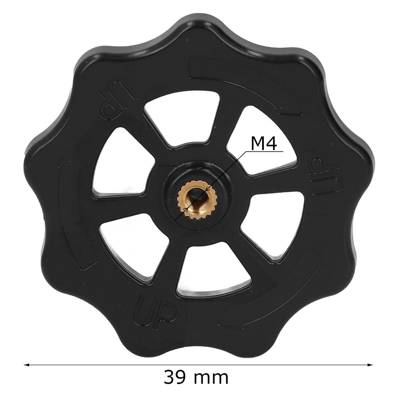 Гайка M4 * D39mm для кріплення та регулювання висот нагрівального столу 3D-принтера / Регулювальна гайка