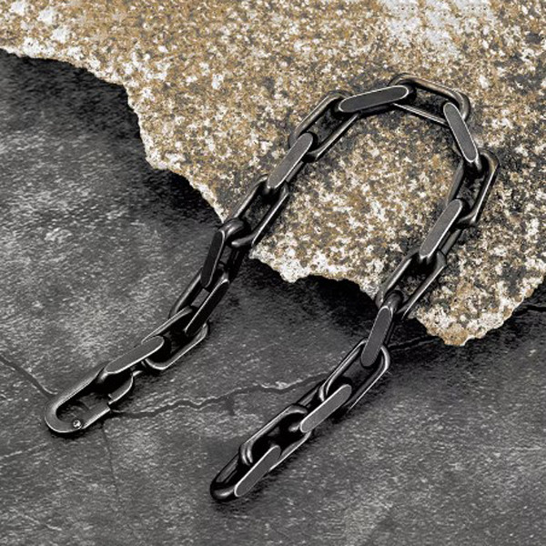 Браслет чоловічий сталевий ROOM 13 із нержавіючої медичної сталі сріблястий 17-19 см (довжина 21 см), фото 1