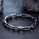 Браслет чоловічий сталевий ROOM 13 із нержавіючої медичної сталі сріблястий 17-19 см (довжина 21 см), фото 5