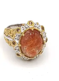 Сонячний камінь каблучки