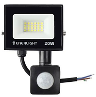 Прожектор ENERLIGHT MANGUST 20Вт 6500K з датчиком руху.