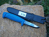 Ніж Morakniv Basic XS-546 Blue сталь Sandvik 12C27 Швеція 206 мм, фото 3