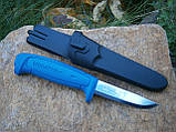 Ніж Morakniv Basic XS-546 Blue сталь Sandvik 12C27 Швеція 206 мм, фото 2