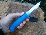 Ніж Morakniv Basic XS-546 Blue сталь Sandvik 12C27 Швеція 206 мм, фото 4