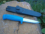 Ніж Morakniv Basic XS-546 Blue сталь Sandvik 12C27 Швеція 206 мм, фото 5