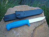 Ніж Morakniv Basic XS-546 Blue сталь Sandvik 12C27 Швеція 206 мм, фото 6