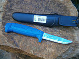 Ніж Morakniv Basic XS-546 Blue сталь Sandvik 12C27 Швеція 206 мм, фото 7