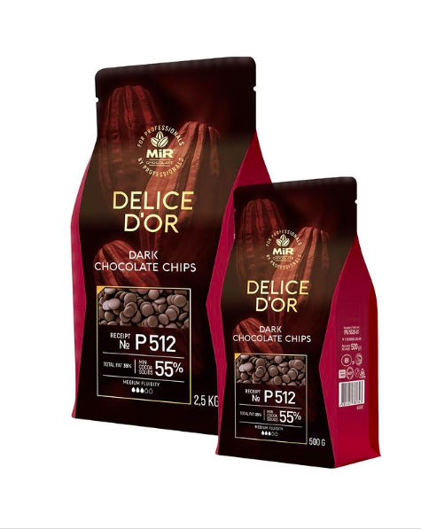 Шоколад чорний 55% Delice D’or P512 (MIR Chocolate) 2,5кг
