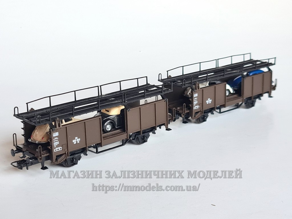 Lima 303576K вагон для перевезення автомобілів з 4z автомобілями VW Beetle, масштаб 1/87, Н0
