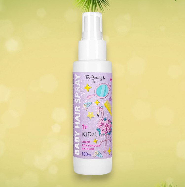 Дитячий спрей для волосся Top Beauty Kids Baby Hair Spray 1+ 100 мл (4820169185211), фото 1