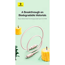Кабель Baseus Habitat Series Fast Charging Cable Type-C to Lightning 20W 1m P10360201631-00 Green, фото 6