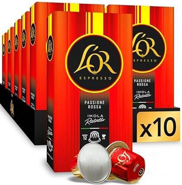 Сет 100 капсул Nespresso L’OR Passione Rossa Ristretto Imola FERRARY Edition