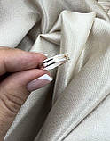 Срібні обручки кільця зі вставками із золота (Пара кілець), фото 4