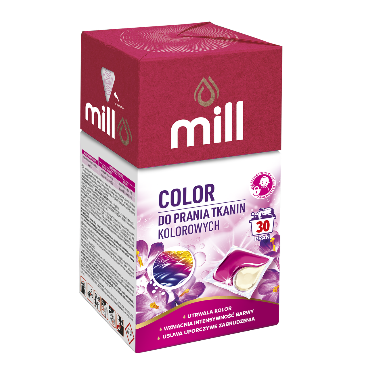 Капсули для прання Color 30 шт. (коробка), ТМ MILL PROFESSIONAL