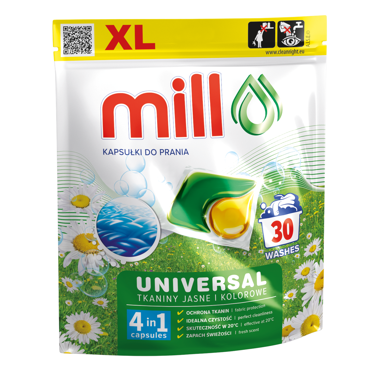 Капсули для прання Універсальні 30 шт., ТМ MILL PROFESSIONAL