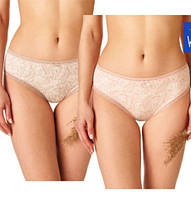 Жіночі трусики із середньою талією Key рожевий та бєжевий 2 шт LPC 671 B23 розмір L