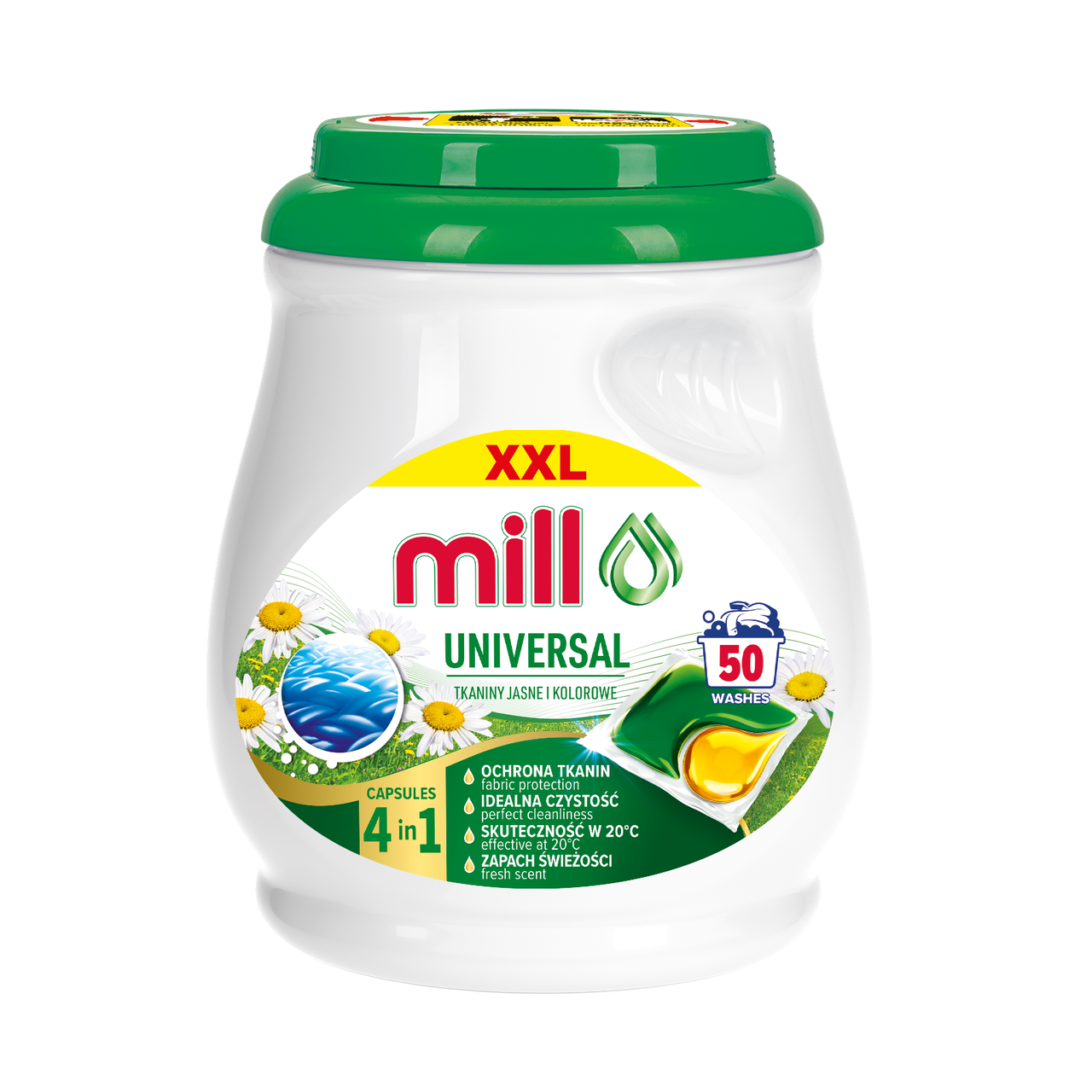 Капсули для прання Універсальні 50 шт., ТМ MILL PROFESSIONAL