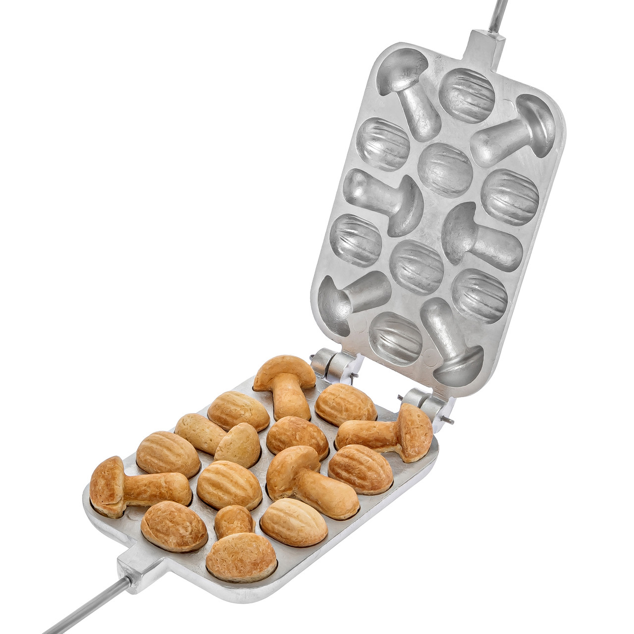 Форма алюмінієва для випікання цільного печива горішниця "Горішки та грибочки"