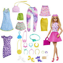 Лялька Барбі з колекцією одягу та аксесуарів Barbie Mix-And-Match Fashions HKB07
