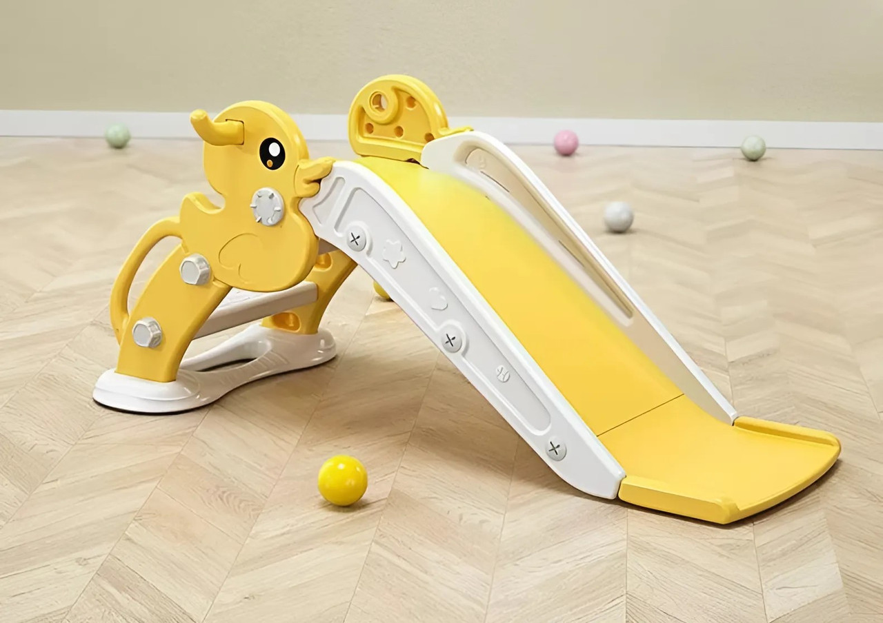 Дитяча гірка Terrio “Ducky” Жовто-сіра 100 см, фото 1