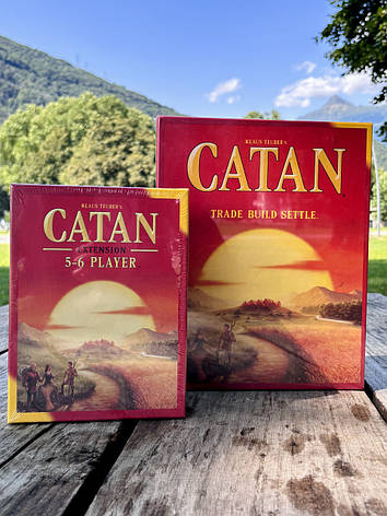 Комплект настільних ігор CATAN: Колонізатори (База 3-4 + доповнення 5-6 гравців) + УКРАЇНСЬКОЮ, фото 1