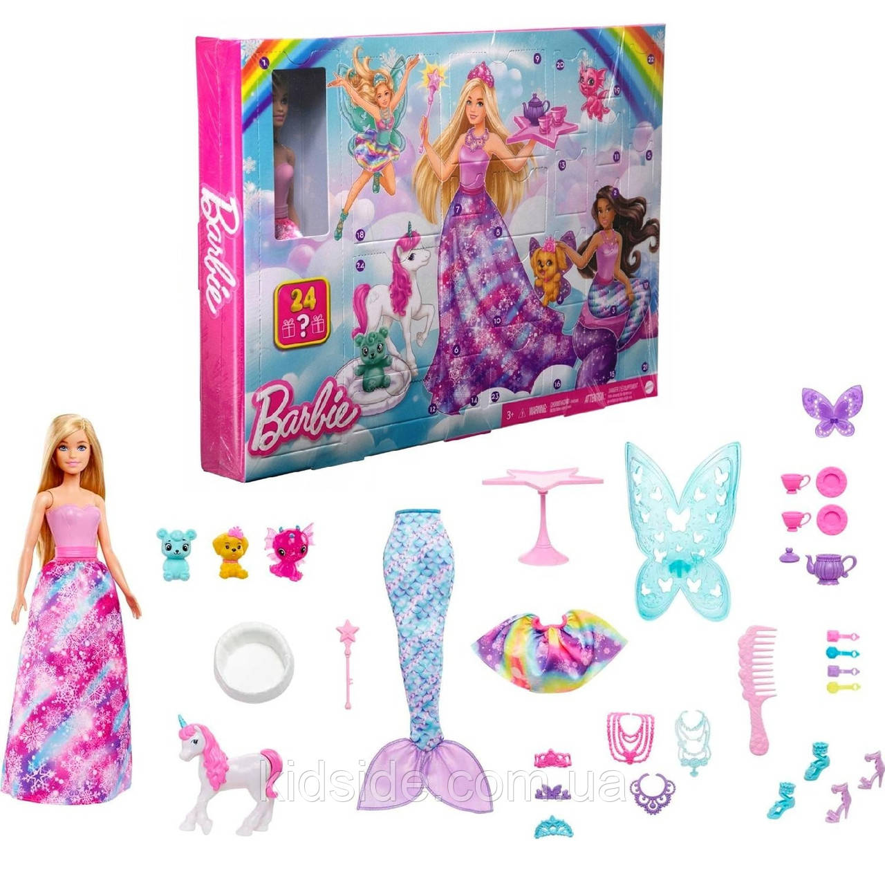 Barbie Dreamtopia Advent Calendar HVK26 Лялька Барбі Дрімтопія Адвент-календар