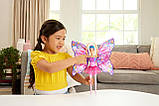 Barbie Dance and Flutter HXJ10 Лялька Барбі Дрімтопія Чарівні крильця, фото 8