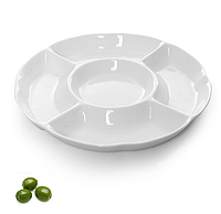 Менажниця порцеляна 24.5*24.5*2.5см