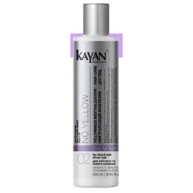 Маска-бальзам  для нейтралізації жовтизни Kayan Professional  No-Yellow, 250 мл, фото 1