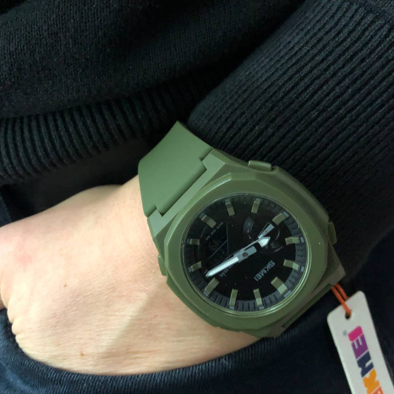 Годинники чоловічі для плавання SKMEI 2091AGBK, Годинники для кемпінгу з водозахистом UW-16, фото 1