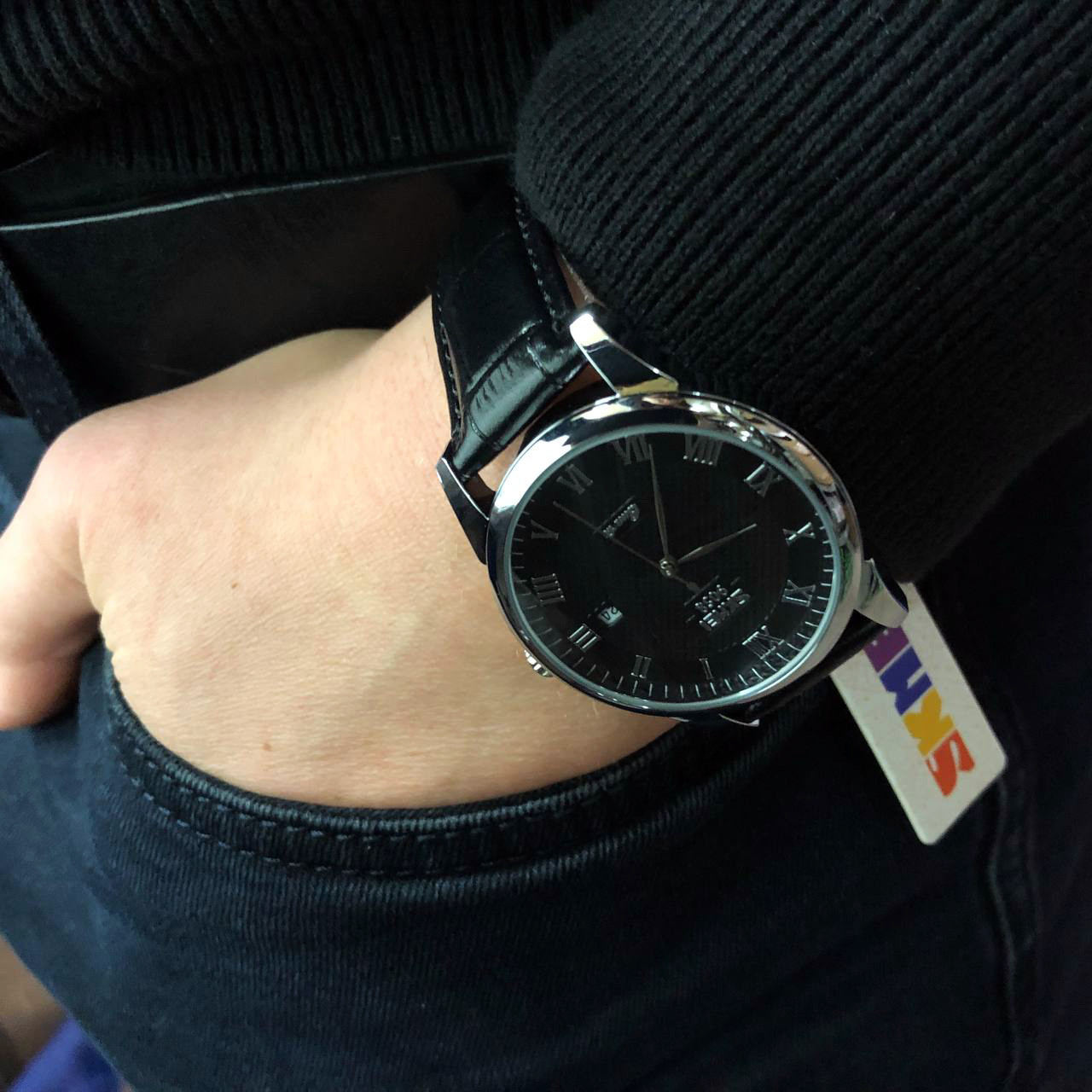 Оригінальні чоловічі класичні наручні годинники SKMEI, Чоловічі якісні кварцові годинники HT-36, фото 1