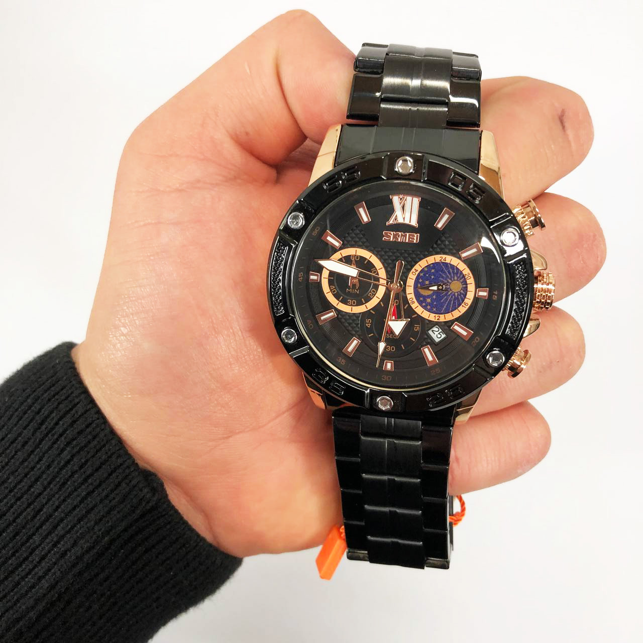 Повсякденні кварцові наручні чоловічі годинники SKMEI 9235RG, Елегантні годинники для чоловіків RX-47, фото 1