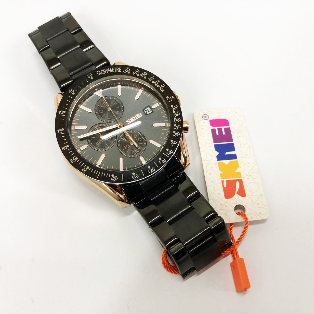 Годинники чоловічі дуже стильні SKMEI 9253RGBK, Наручні чоловічі годинники стильні ділові DR-69, фото 1