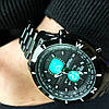 Стильні чорні чоловічі наручні годинники, Солідні чоловічі годинники Круті YR-64, фото 3