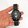Стильні чорні чоловічі наручні годинники, Солідні чоловічі годинники Круті YR-64, фото 2