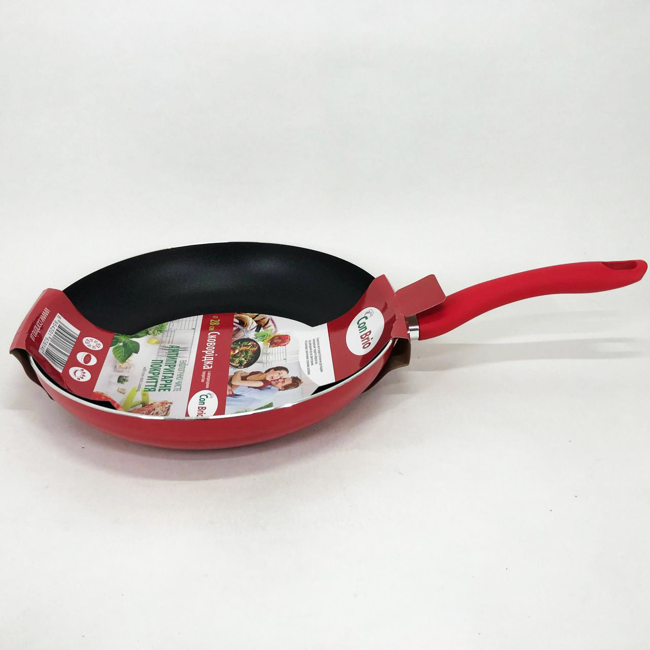 Практична сковорода для кухні Con, Сковорода для приготування на будь-якій плиті, Довговічні сковорідки YR-74, фото 1