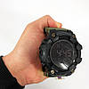 Спеціальні годинники для армії SKMEI 1968AG, Електронні наручні годинники чоловічі тактичні QB-74, фото 6