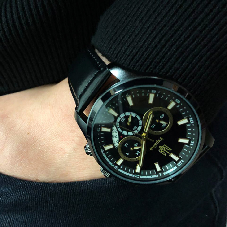 Оригінальні чоловічі наручні годинники хорошої якості, Класичні годинники на руку для чоловіків LM-13, фото 1