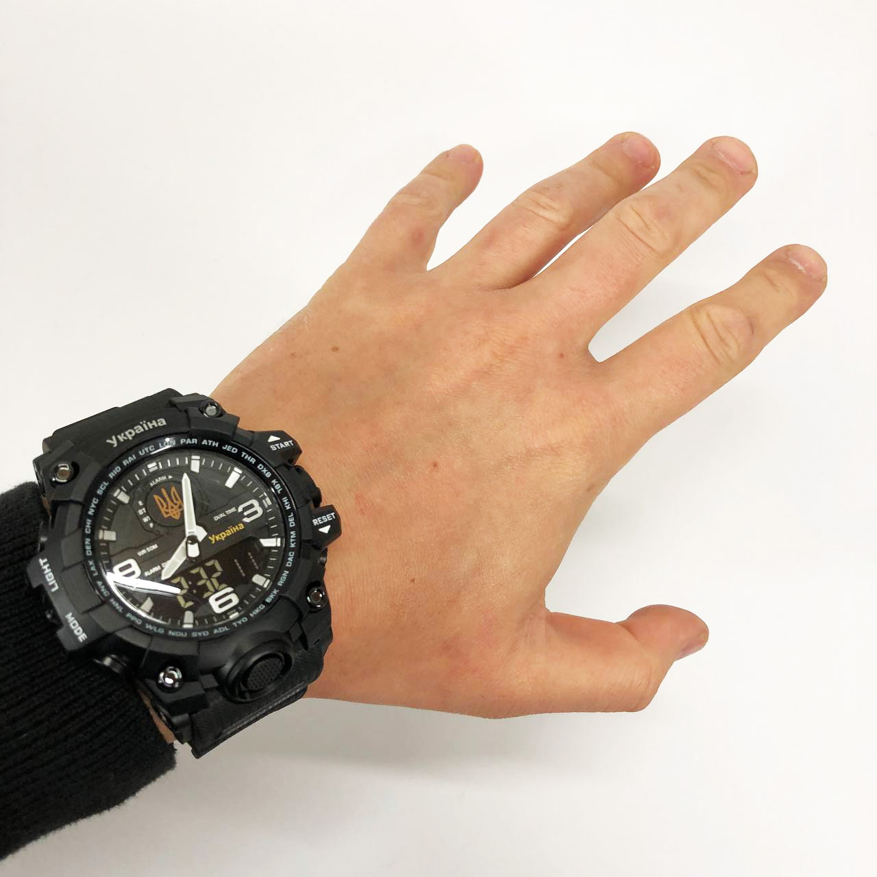 Годинники військові з офіційною гарантією SKMEI 6851/1586BK, Водонепроникні годинники 50 м LZ-69, фото 1