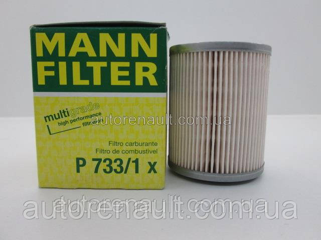 Фильтр топливный на Рено Мастер II 98> 1.9dTI+2.5D+2.8dTI (h=92mm) - MANN-FILTER (Германия) P733/1X, фото 1