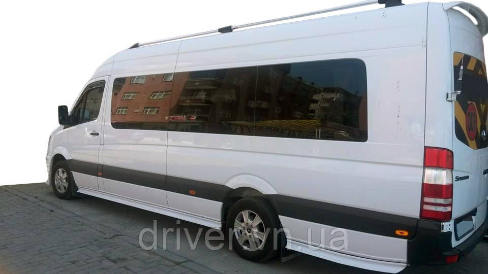 Боковые пороги Спорт (под покраску) Средняя база (L2) для Mercedes Sprinter W906 2006-2018 гг