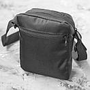 Сумка барсетка через плече Nike RIO чорна-синя тканинна молодіжна месенджер, фото 9