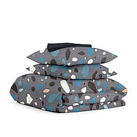 Полуторна постіль з простирадлом на гумці GEMSTONES Cosas сірий 160х220 см, 8569728 - 736