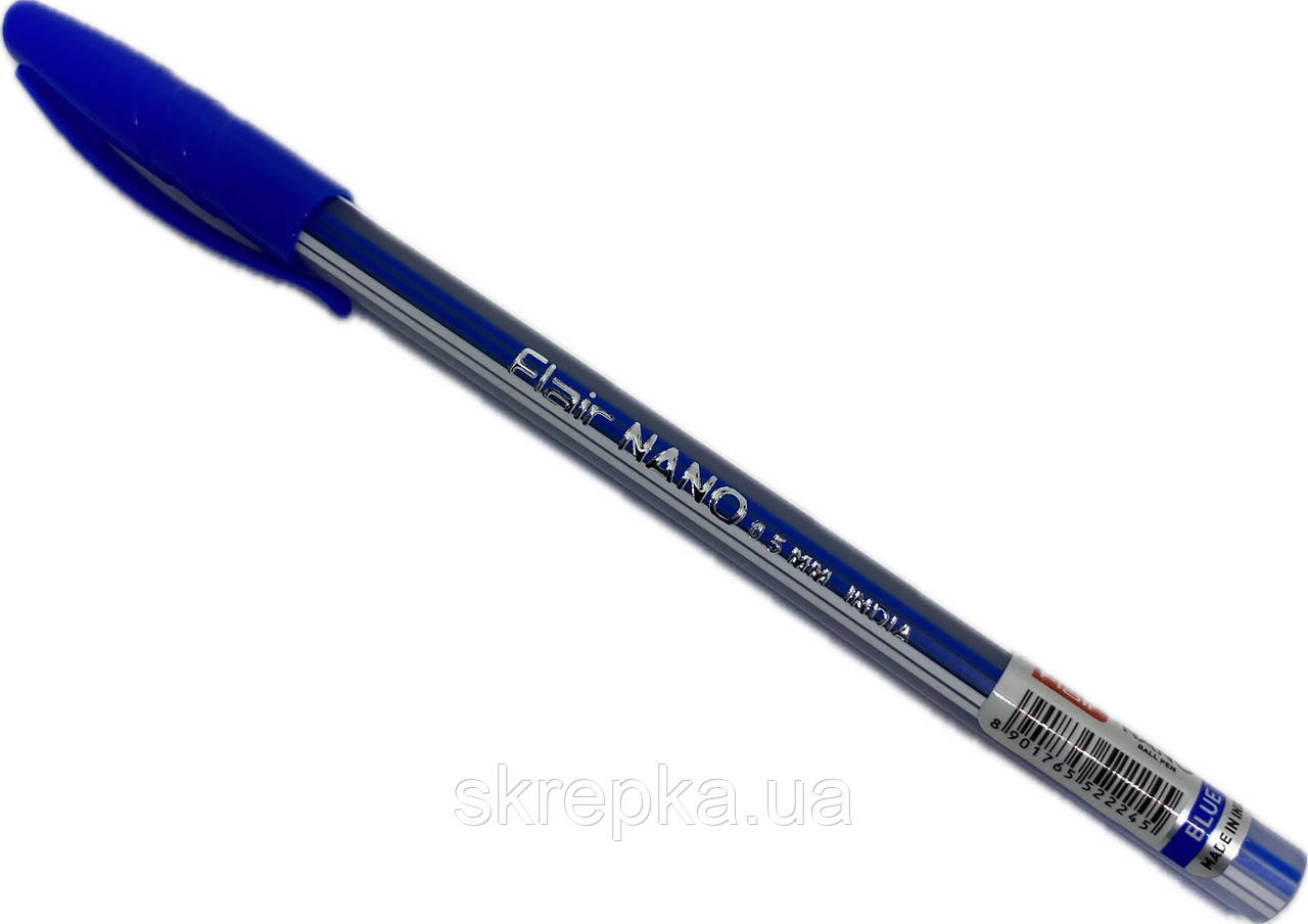 Ручка кулькова Flair Nano 1163 синя