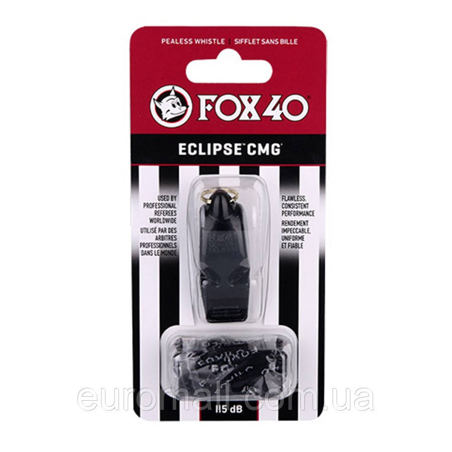 Свисток Original Fox 40 Original Eclipse Official (8404-0008/8401-0008), Чорний, Розмір (EU) — 1SIZE