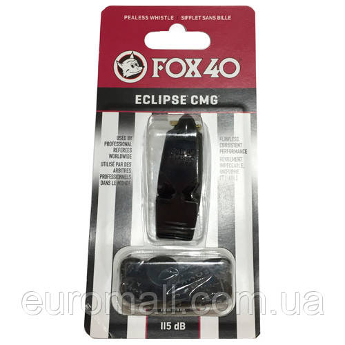 СВІСТОК FOX40 WHISTLE OFFICIAL ECLIPSE 8408-0008, Чорний, Розмір (EU) — 1SIZE