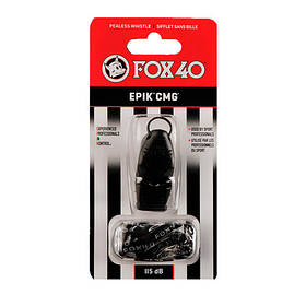 Свисток FOX 40 Original Whistle Epik CMG Official 8801-0008, Чорний, Розмір (EU) — 1SIZE
