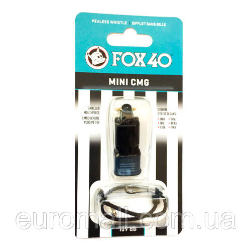 Свисток FOX 40 Original Whistle Mini CMG 9407-0008, Чорний, Розмір (EU) — 1SIZE